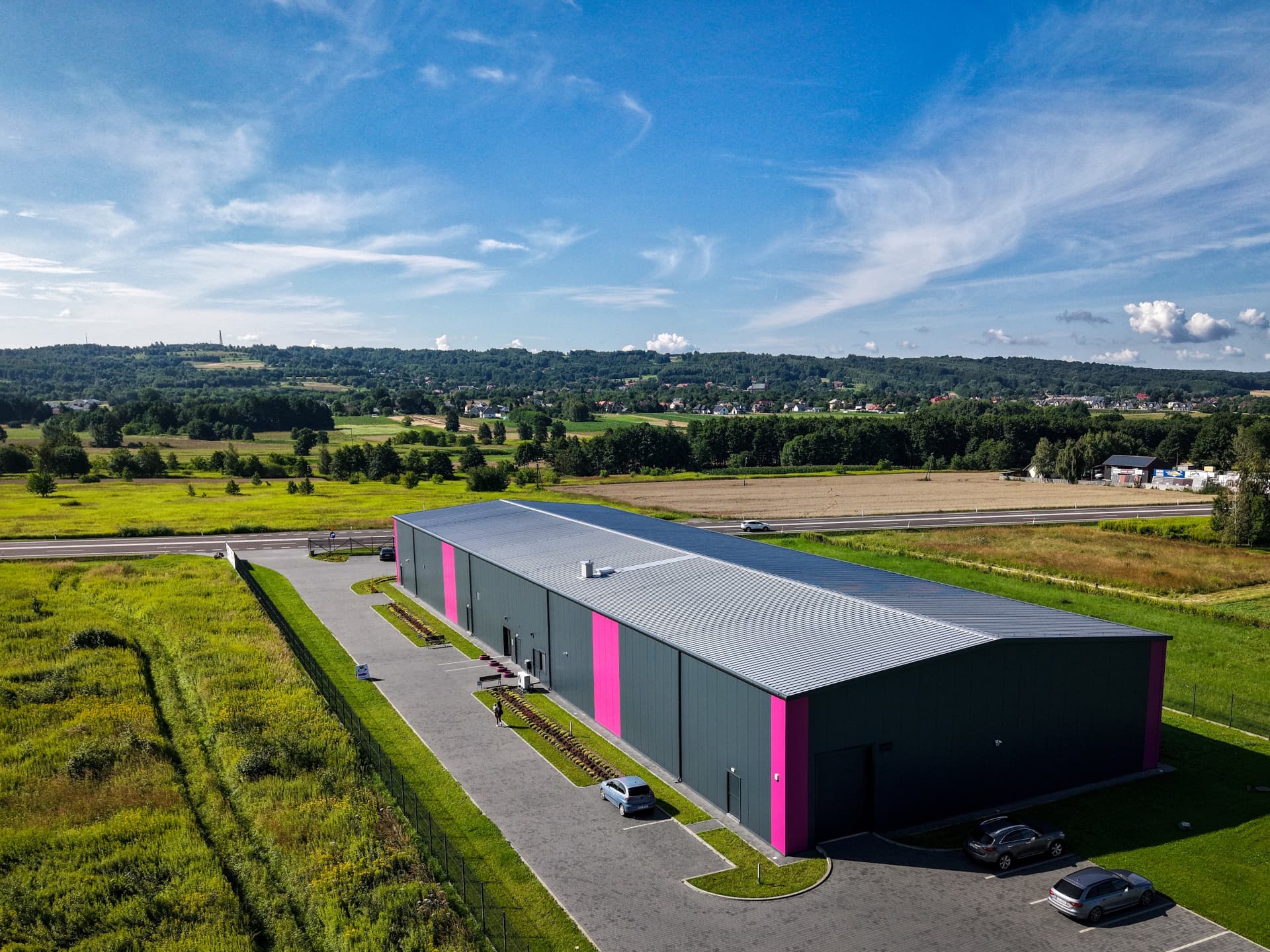 Centrum logistyczne JB Fulfillment z lotu ptaka